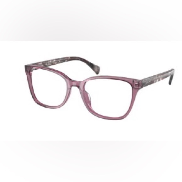 Ralph Lauren glasses. Shiny transparent violet with clear demo lenses - Picture 3 of 5
